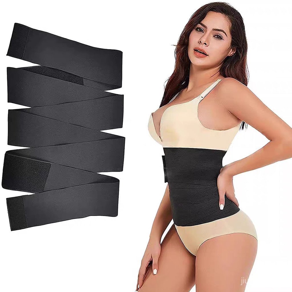 Cinta Modeladora Abdominal 3m / 5m Redutora De Medidas Pós Parto Alta Compressão Ajustável Confortável e Respirável