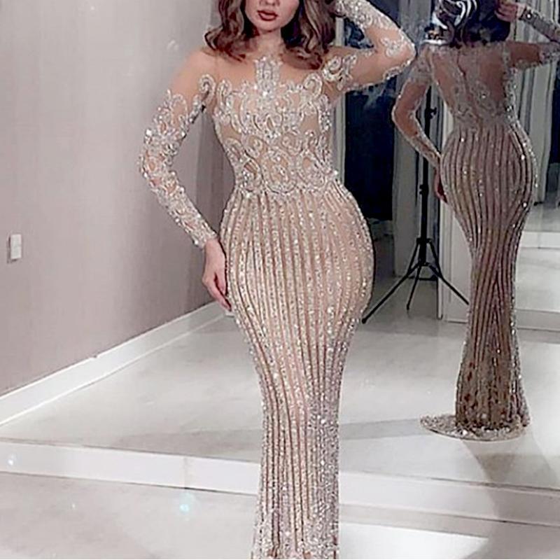 T elegante Commuter cor sólida saia longa envoltório estilo peito elástico mais magro olhar vestido