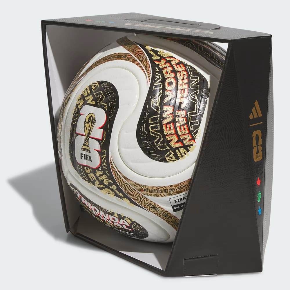Bola Adidas Campo Trionda Finals Pro Branco/Dourado