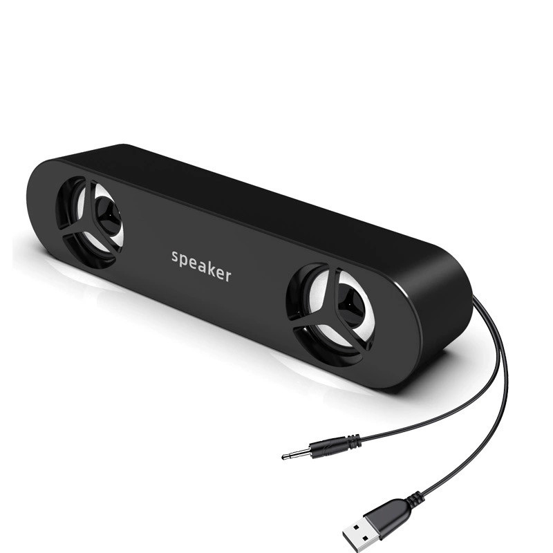 Mini Soundbar Caixa De Som Com Fio Potente Smart Tv Pc Notebook