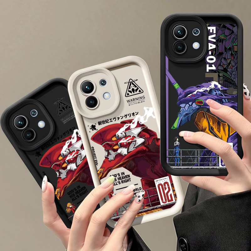 Anime Evangelion EVA Caso Capa Para Samsung Galaxy A54 A34 A14 A24 A05 A05S A52 A52S A32 A72 A04 A04E Embalagem Silicone