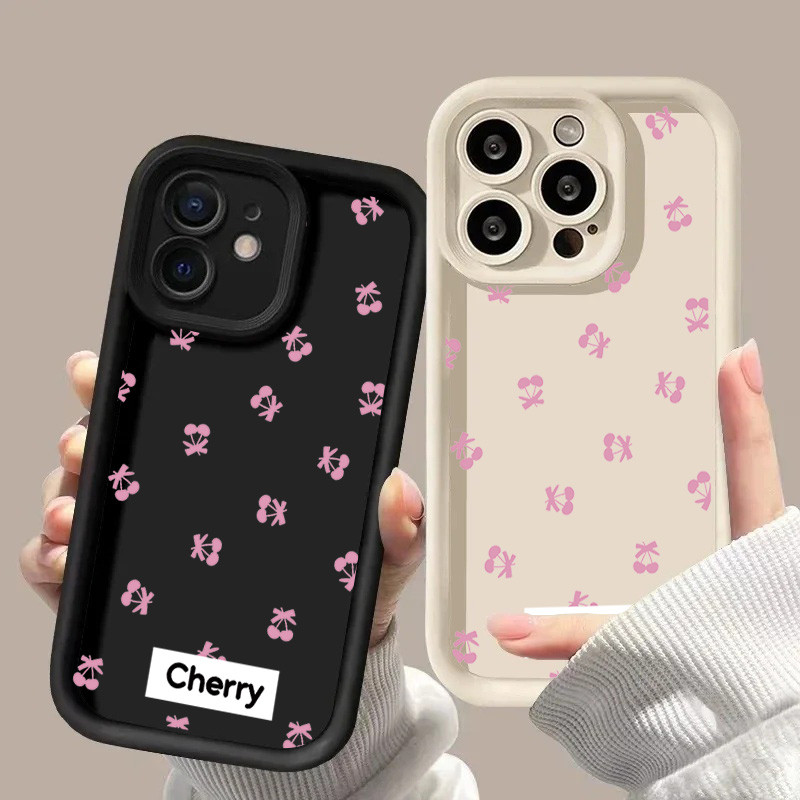 Capa Cereja Para Samsung Galaxy A57 A37 A27 A15 A56 A55 A16 A17 A36 A26 A35 A54 A34 A53 A07 A06 A05 A14 A12 A52 A24 A05S
