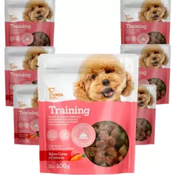 Kit Petiscos P/ Adestrar Cachorros Training Papaya Carne Cenoura 100g
