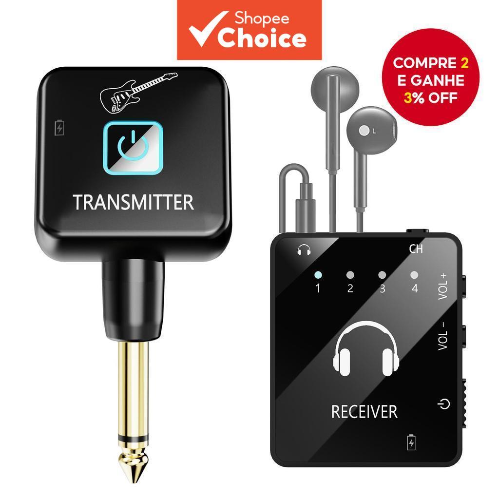 Sistema IEM Sem Fio Com Clipe Transmissor E Emparelhamento Automático-Para Estúdio , Guitarra , DJ , Live 4/4 Violino Bo