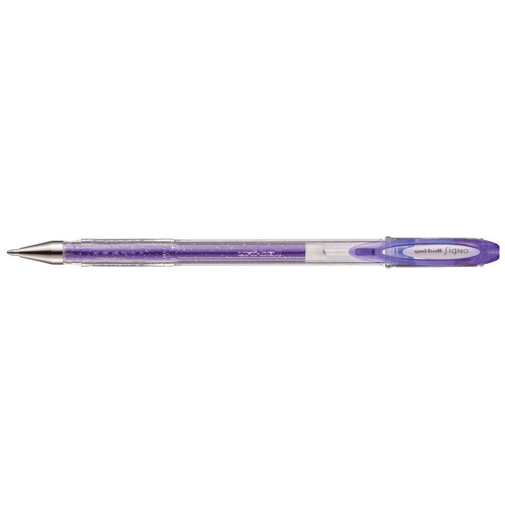 Caneta gel Sparkling Signo 0.7mm UM-120SP Violeta Uni-Ball · foto 2