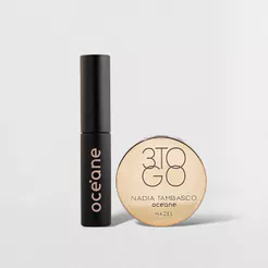 Kit Mini Màscara de Cílios Preta + Trio de Sombras Hazel (2 Produtos)