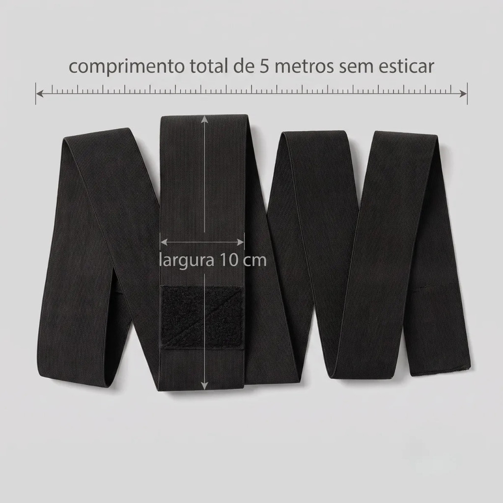 Cinta Modeladora Cintura Abdômen Alta Compressão Ajuste Personalizado — imagem 2 de 2