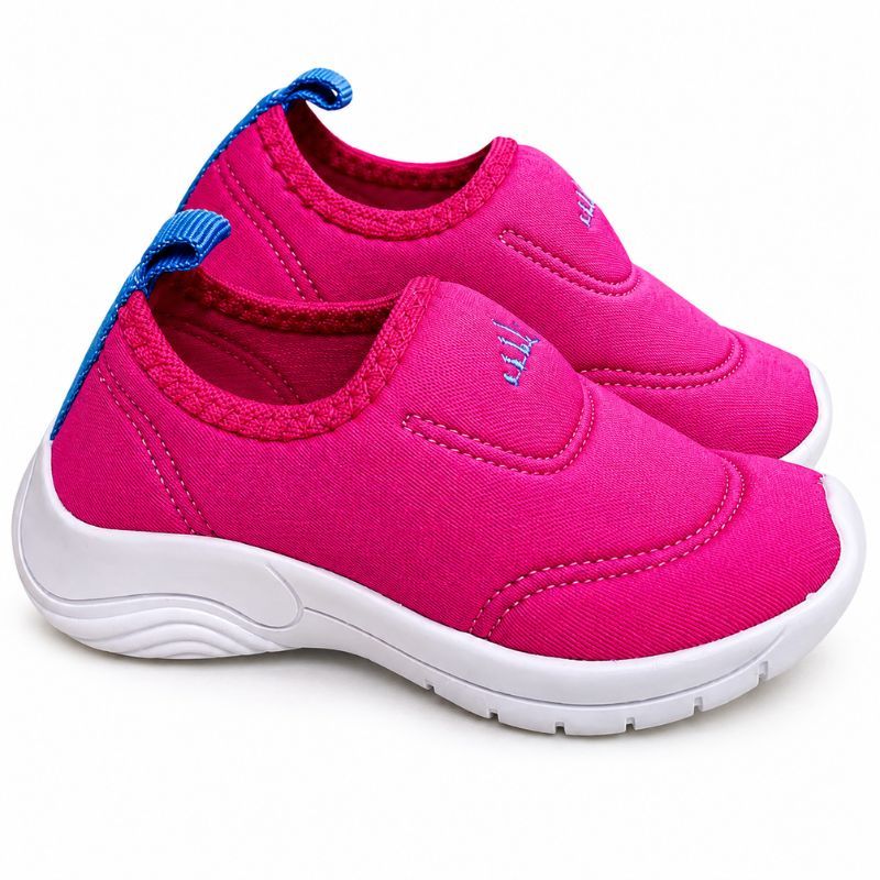 Tênis Infantil Feminino Rosa e Pink, Numeração 20 ao 33 | Confortável e Estiloso