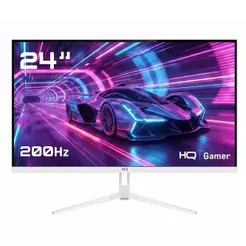 Monitor Gamer HQ 24" Branco 1ms, 200Hz, IPS, AMD FreeSync, Full HD, HDMI, DP, Frameless HQW24IP200