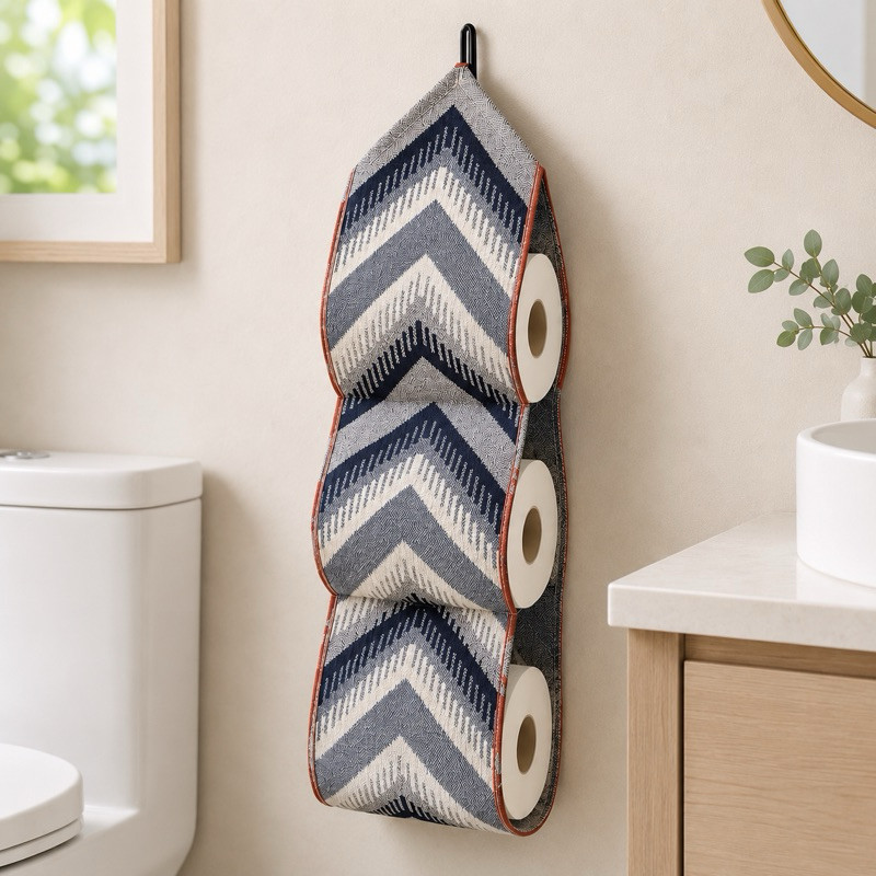 Porta Papel Higiênico 3 Rolos – Organize Seu Banheiro com Estilo 75x20 cm