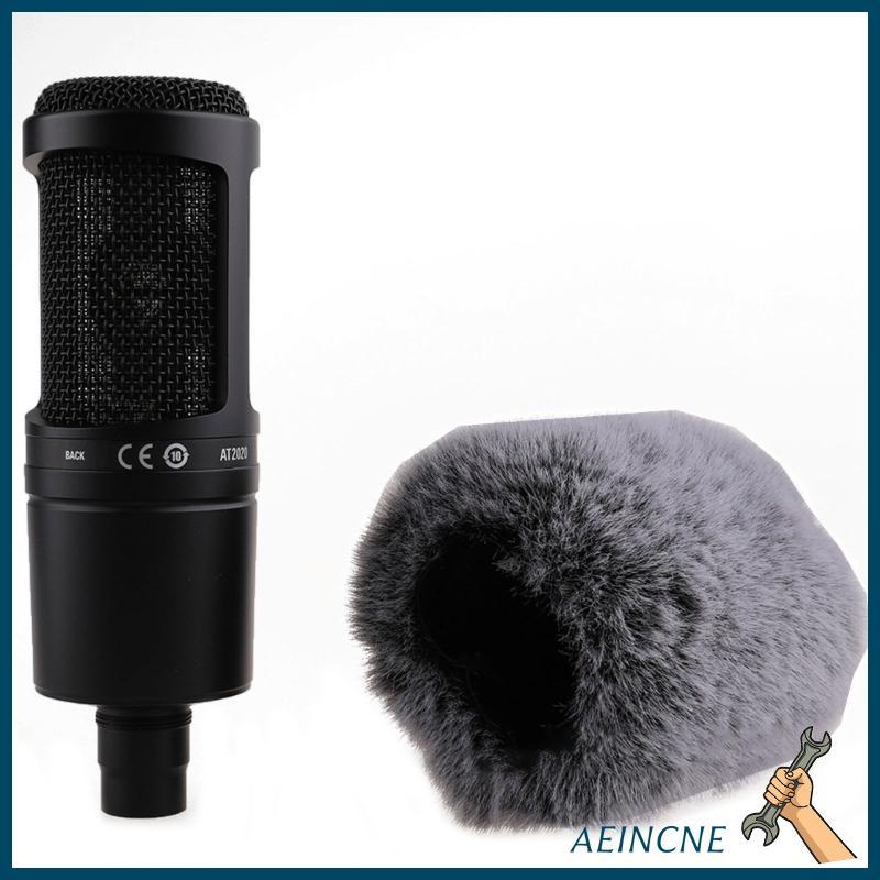 AEIN Microfone Ar Pára-Brisa Peludo Artificial Para AT2020