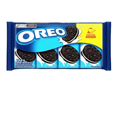 Oreo Biscoito recheado de baunilha 4x 36g