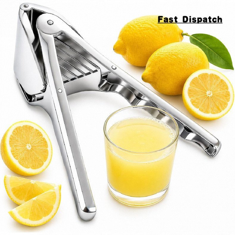 Espremedor de Limão Manual em Aço Inoxidável, Portátil para Extração de Suco de Cítricos e Limas |   Espremedor de Limão