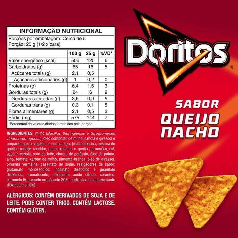 Doritos Salgadinho Queijo Nacho 120g · foto 2