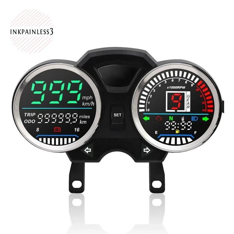 Motocicleta Para GN125 GN150 125cc 150cc LED Velocímetro Digital RPM Painel 1-6 Engrenagem