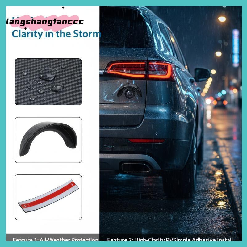 [LANGC] Capa De Chuva Para Câmera De Visão Traseira De Carro 1/2/4 Unidades , Resistente Ao Desgaste , PVC À Prova D'águ