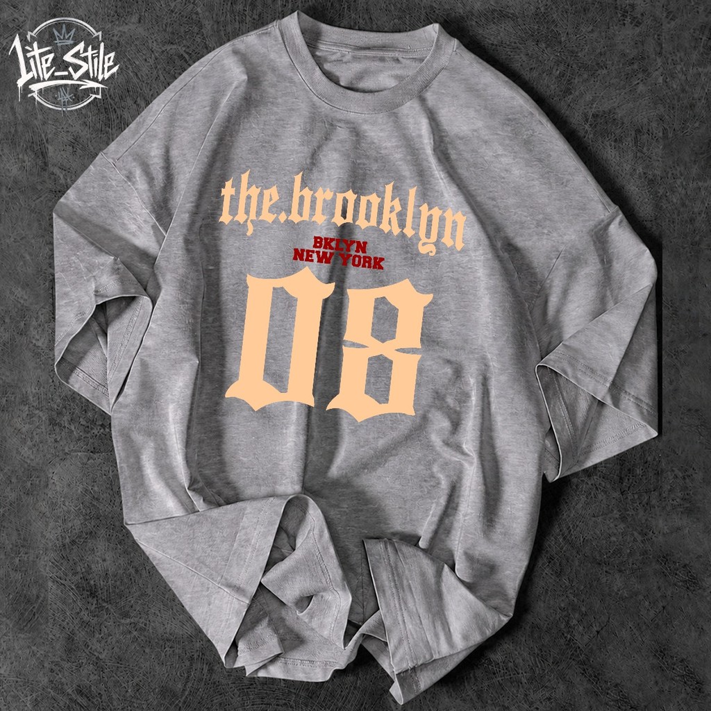 Camiseta Brooklyn 08 Streetwear Unissex 100% Algodão Premium Moda de Rua Lançamento Envio Imediato Várias Cores