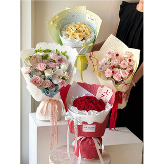 Papel radiante de pétalas de rasgo à mão, novo estilo, 10 folhas/pacote, papel de embrulho Floral, formato de rasgo à mã