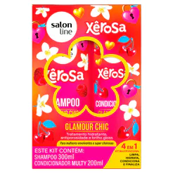 Kit Salon Line Shampoo 300ml + Condicionador 200ml Glamour Chic