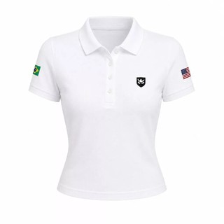 Camisa Polo Country Feminina em Piquet