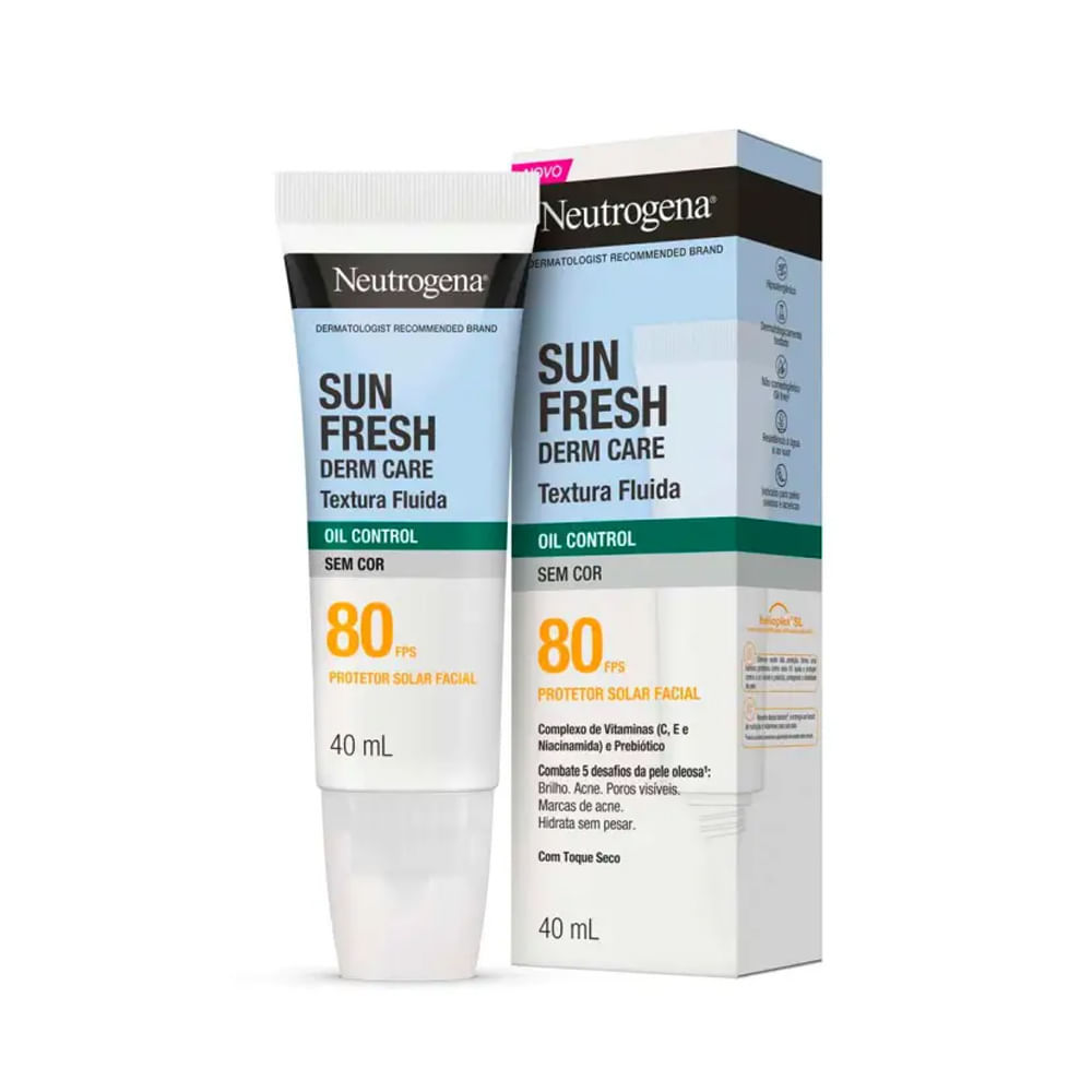 Protetor Solar Facial Neutrogena Sunfresh Oil Control Fps80 40ml
