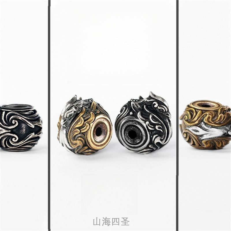 Novo estilo chinês Sirui besta espaçador contas wenwan acessórios DIY pulseira acessórios contas soltas na moda nacional