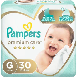 Fralda Premium Care Tamanho G 30 Unidades Pampers