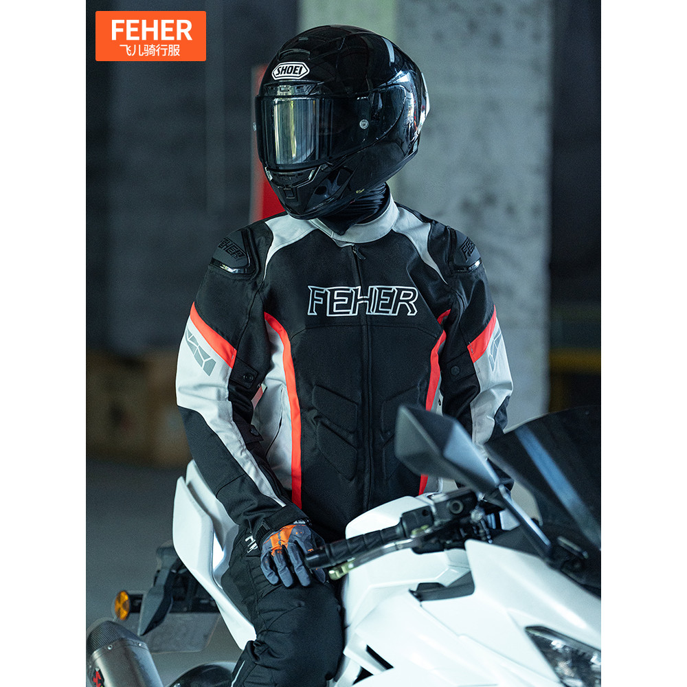 Feher feher camisa de ciclismo para motocicleta, quatro estações, à prova d'água, resistente a choques, camisa masculina