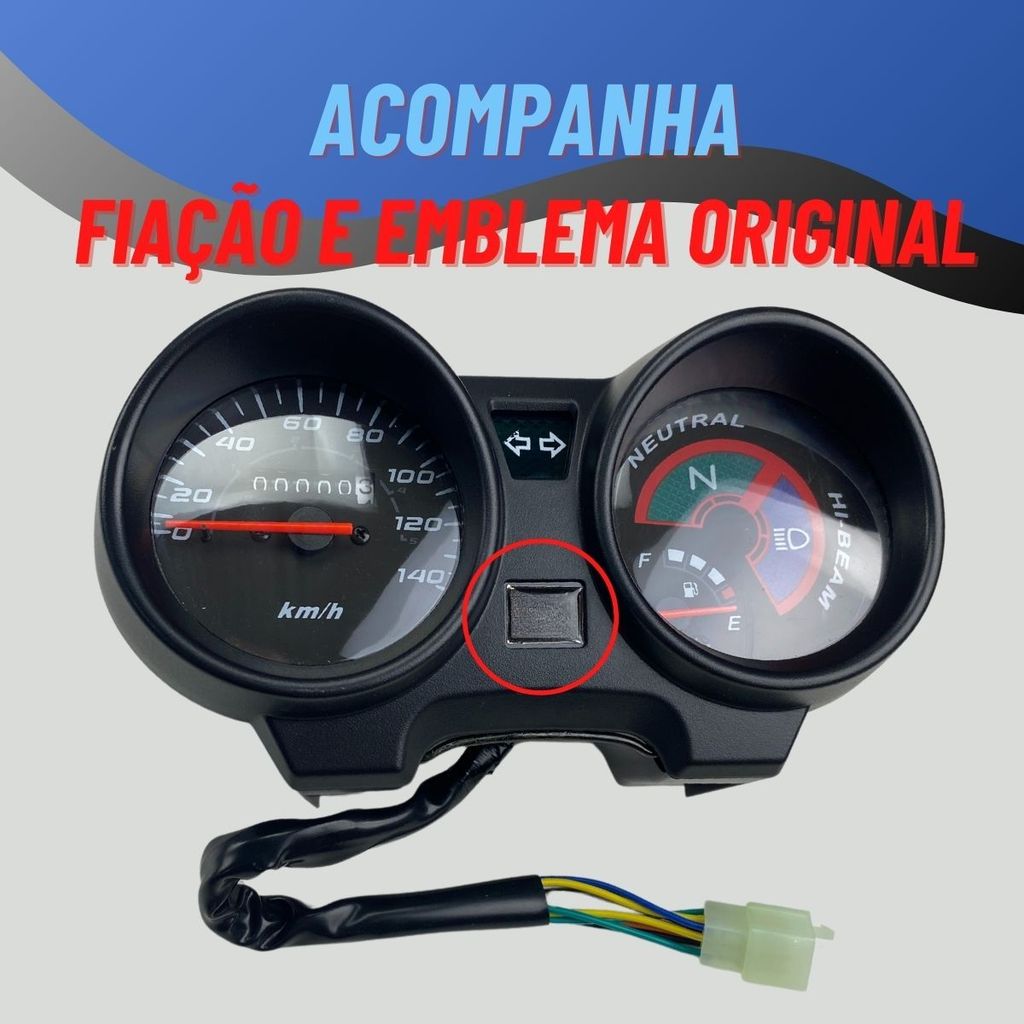 PAINEL COMPLETO FAROL ARANHA CG 150 TITAN 2005 A FAN 2013