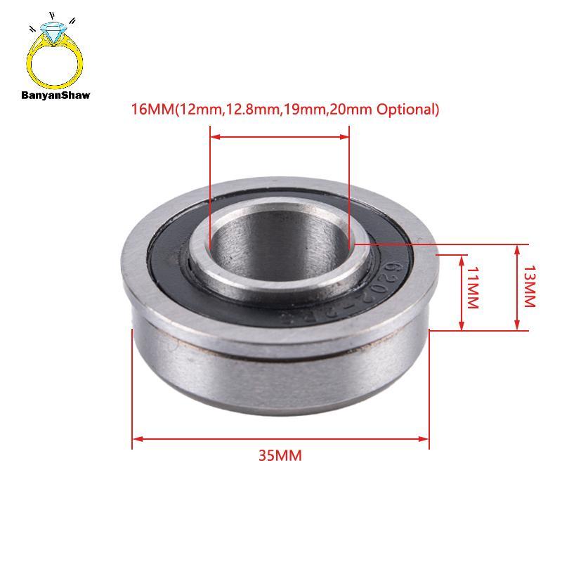 [BANY] F6202-2RS Flange ABEC-1 Rolamento De Roda Com Vedação De Esferas Para Carrinho De Jardim Sulco Profundo Bom