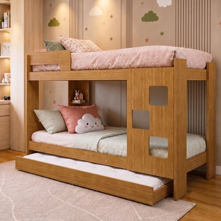 Treliche 100% MDF com Prateleira Vegas Marrom/Ypê Ypê