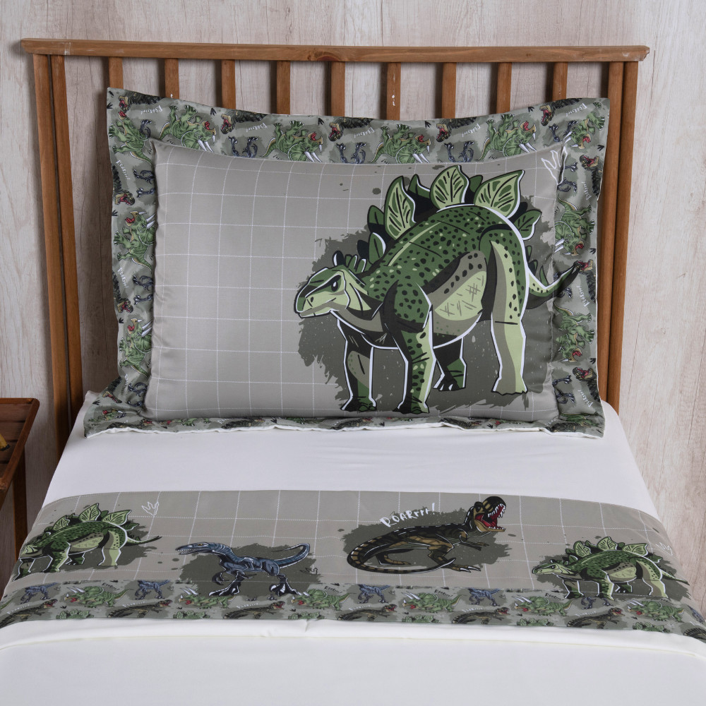 Jogo de Lençol Boy 3 Peças Solteiro 100% Poliéster Micropercal 300 Fios Estampado Estampa Digital