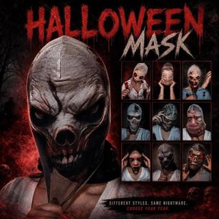 Máscara Facial Completa Para Halloween , Máscaras De 3D Respiráveis , Zumbi Visualizada De Malha Realista