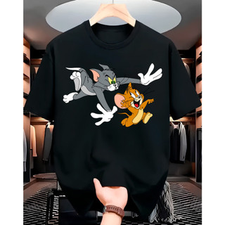 Camiseta Casual Tom e Jerry Desenho Camisa 100% Algodão Premium Envio Imediato