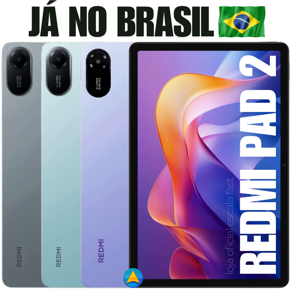 Tablet Xiaomi Redmi Pad 2 4G CHIP + Wi-Fi 128GB 256GB 4GB 6GB 8GB RAM - NOVO