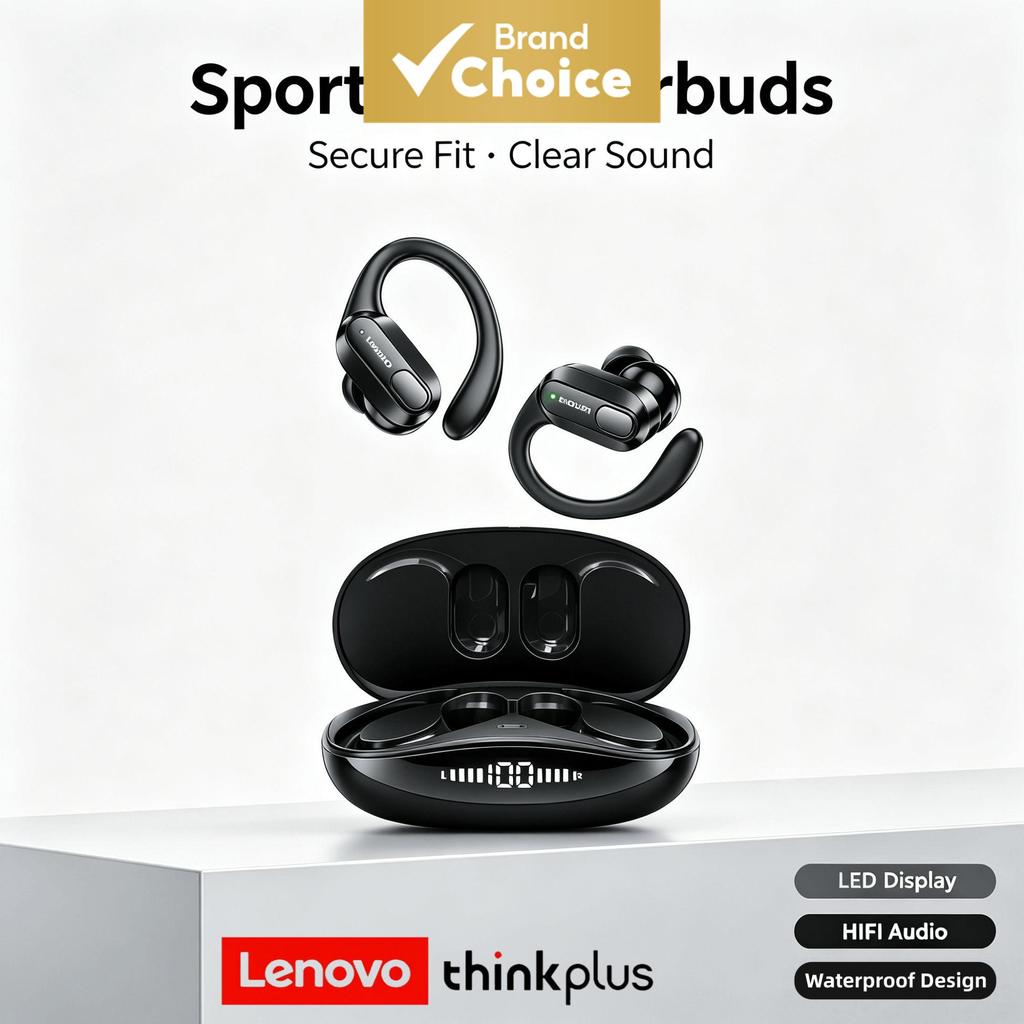 Lenovo XT80 Fones De Ouvido Sem Fio Bluetooth À Prova D'água Earpods HiFi Audio ENC Chamada Com Redução De Ruído Design
