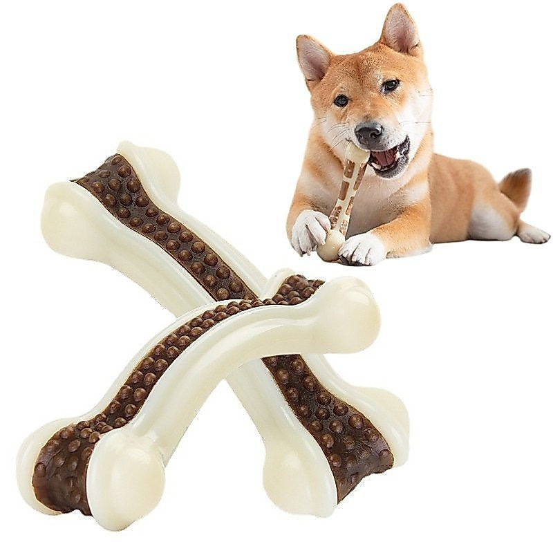 Brinquedos para cães com sabor real de carne, ossos para animais de estimação, brinquedos para mastigar, brinquedos dent