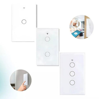 Interruptor Inteligente WiFi Touch 1, 2 ou 3 Botões – Compatível com Alexa e Google Assistant Orbitta
