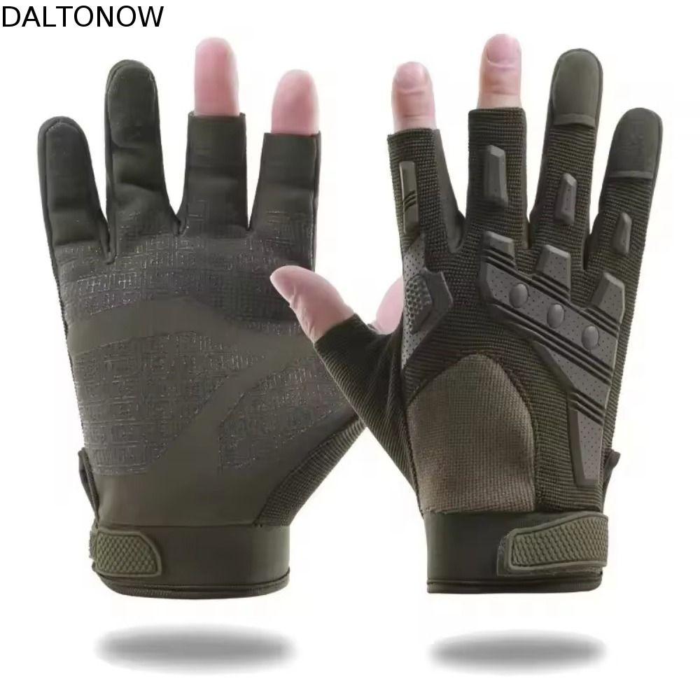 Luvas De Dedo De Corrida , Antiderrapantes Resistentes Ao Desgaste Para Motocicleta Sem Dedos Masculinas De Três