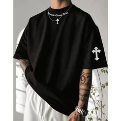 Camiseta Oversized Despojada Streetwear Urbano 100% Algodão Envio Imediato
