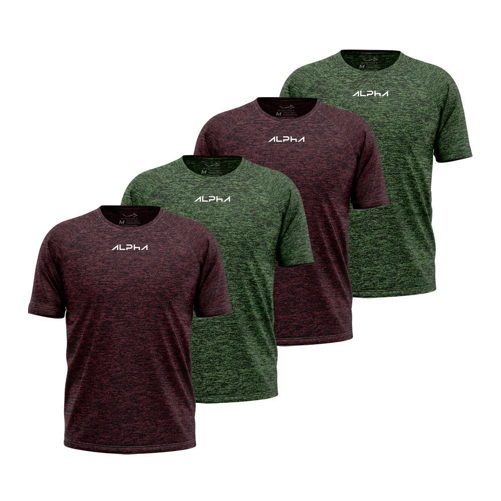 Kit 4 Camisetas New Fluid Dry Alpha Masculina