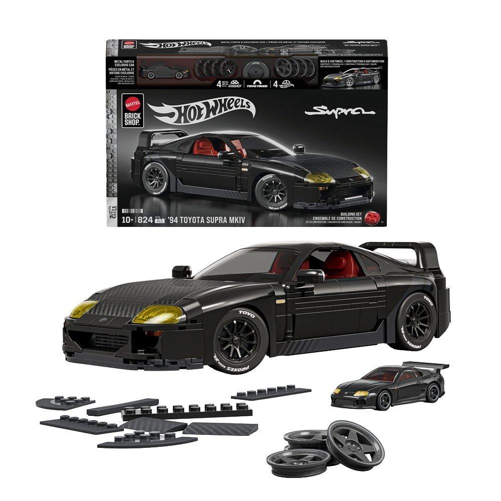 Jogo de Construção Mattel Brick Shop Hot Wheels - Elite '94 Toyota Supra MKIV JKG40
