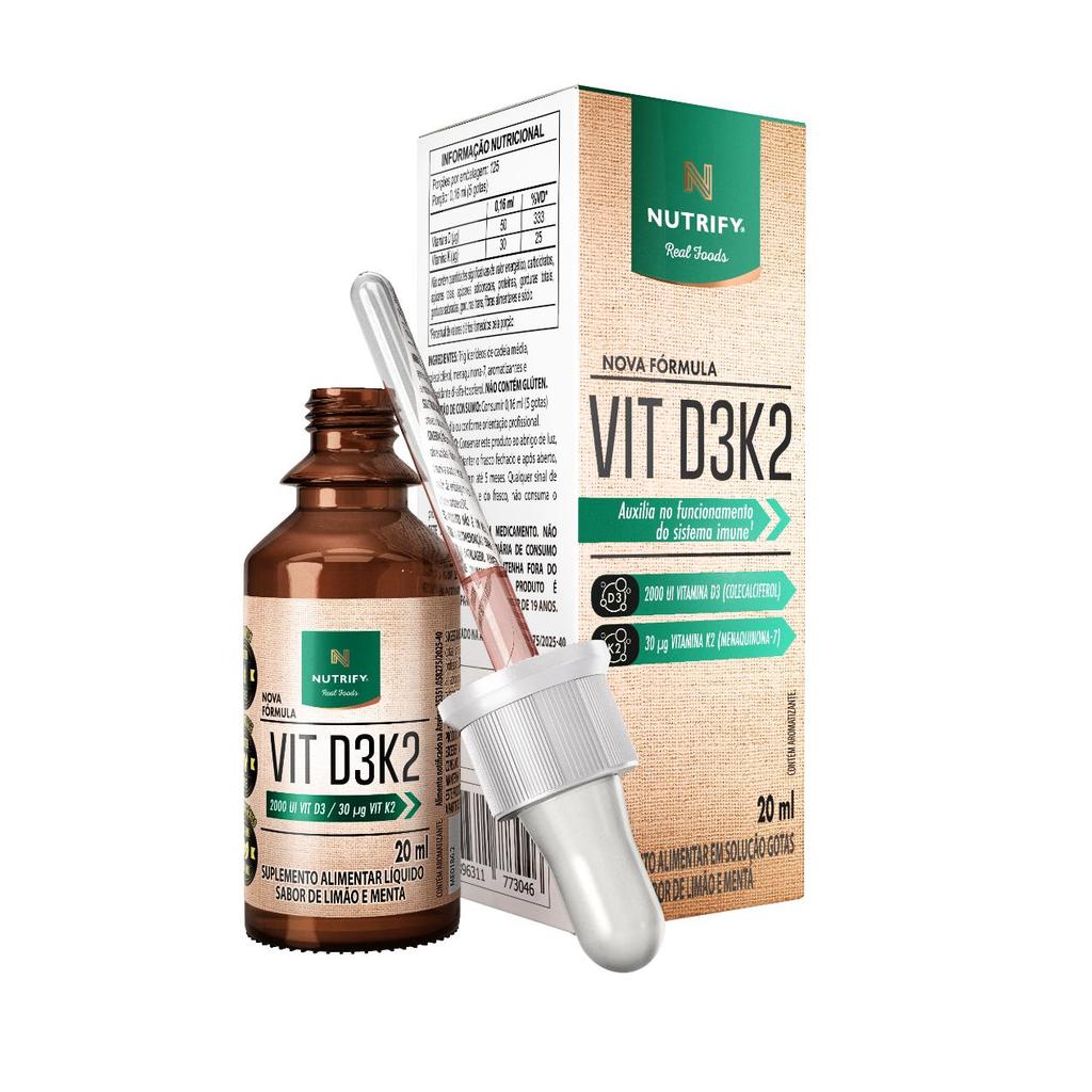 Vitamina D3K2 Nutrify em Gotas 20ml