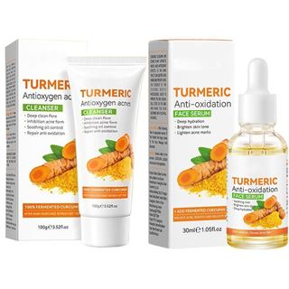 Conjunto de Essência Facial de Cúrcuma (Conjunto de Limpeza com Essência)