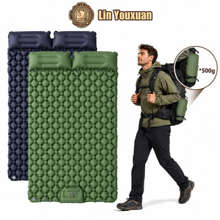 Colchão Automático Inflável Portátil Solteiro Com Travesseiro Acampamento Camping Viagem Impermeável