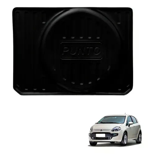 Tapete Bandeja Porta Malas Punto 2012-2017 Carbag 03.06 Preto 3D 5D Borda Alta Impermeável