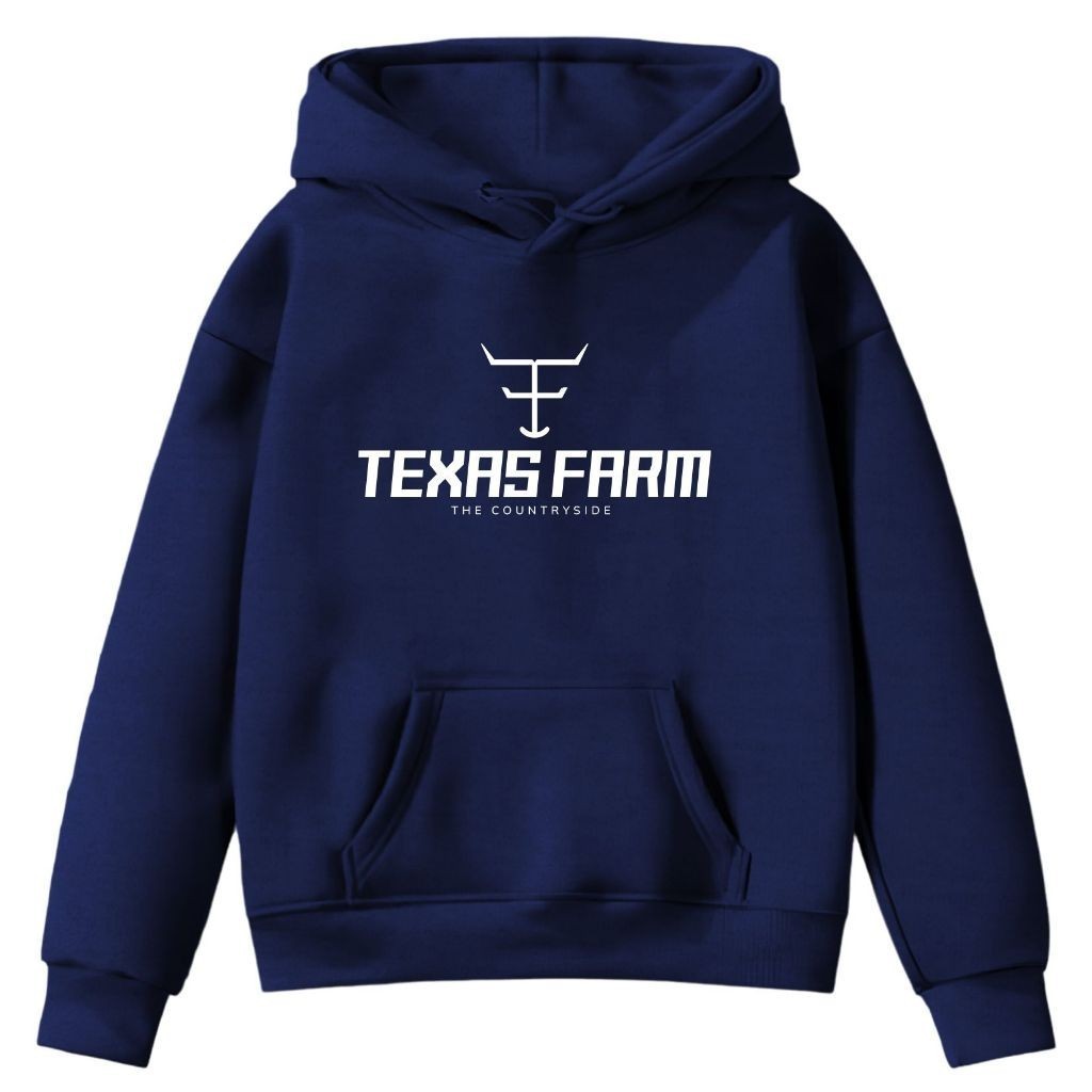 Moletom Canguru Infantil Masculino Estampado Texas Farm Blusa De Frio Feminina Premium