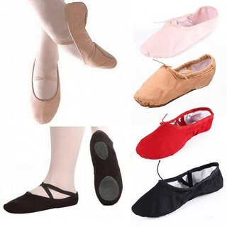 Adequado para crianças e adultos FG Macio Ballet Shoes Ginástica Tênis macios B4WC