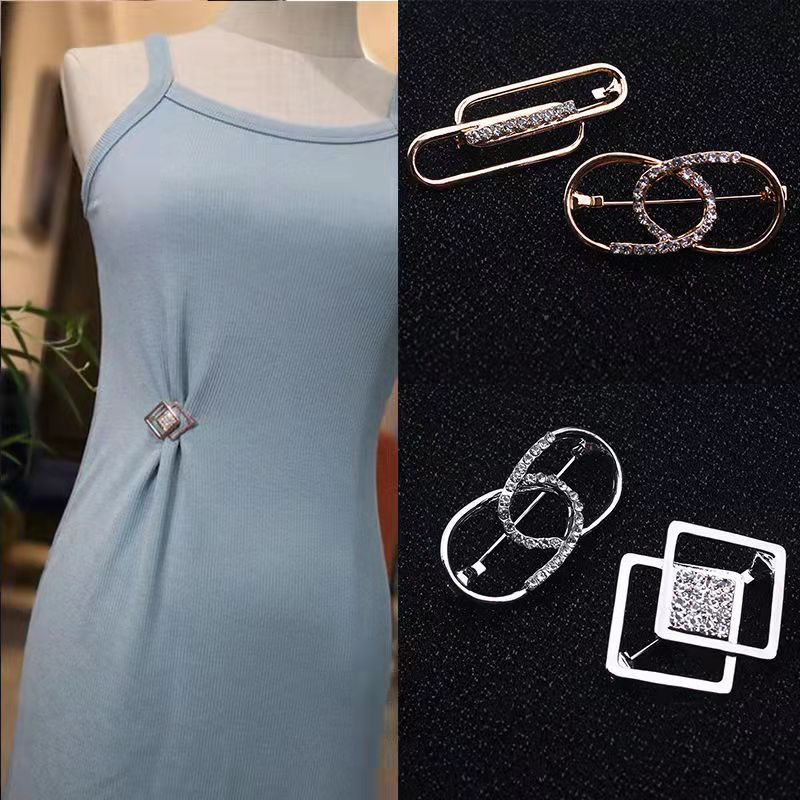 Saia cintura estreita Cheongsam mudança de cintura pequeno aperto ferramenta útil Anti-reflexo broche fivela fixa roupas