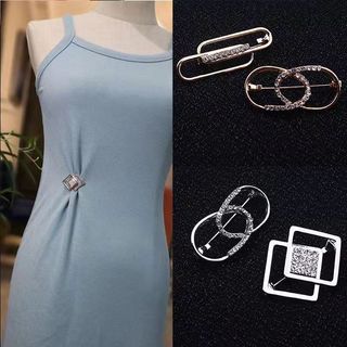 Saia cintura estreita Cheongsam mudança de cintura pequeno aperto ferramenta útil Anti-reflexo broche fivela fixa roupas